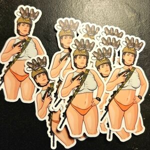 Tactical babe sticker